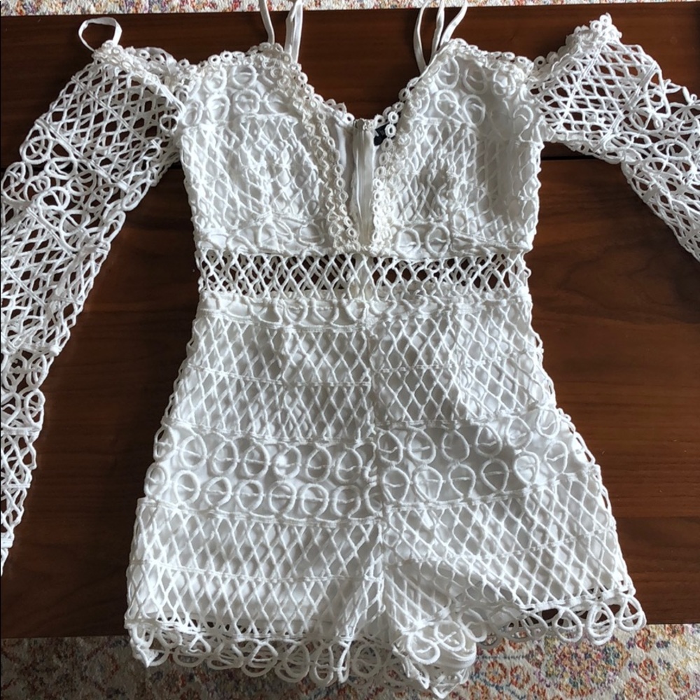 White short romper